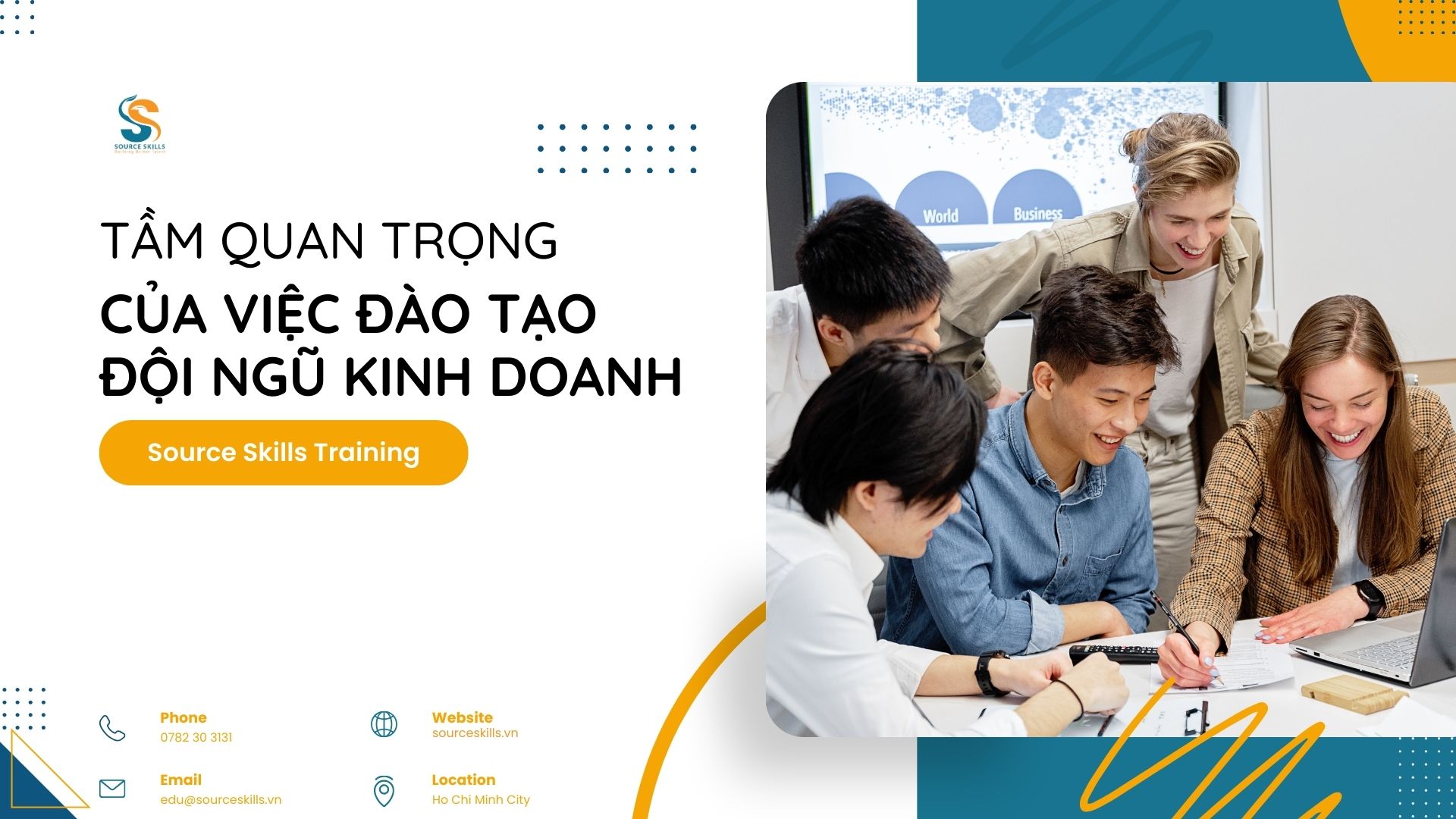 Khám phá tầm quan trọng của việc đào tạo đội ngũ kinh doanh để nâng cao hiệu quả làm việc, gia tăng doanh số và xây dựng mối quan hệ khách hàng bền vững.